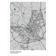 Load image into Gallery viewer, Map of Shrewsbury, United Kingdom