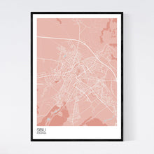 Load image into Gallery viewer, Sibiu Town Map Print