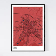 Load image into Gallery viewer, Sibiu Town Map Print