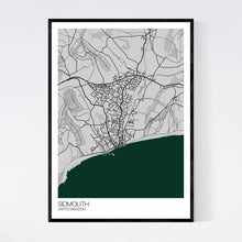 Load image into Gallery viewer, Sidmouth Town Map Print