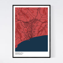 Load image into Gallery viewer, Sidmouth Town Map Print