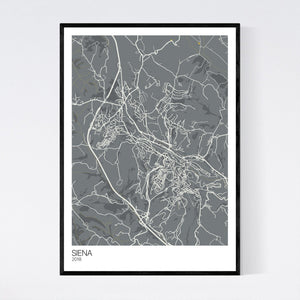 Siena City Map Print