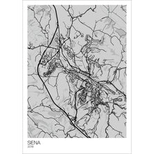 Load image into Gallery viewer, Map of Siena, Italy