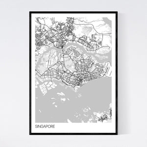 Map of Singapore, 