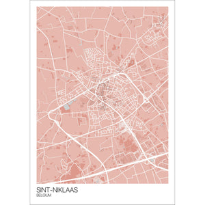Map of Sint-Niklaas, Belgium