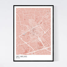 Load image into Gallery viewer, Map of Sint-Niklaas, Belgium