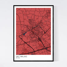 Load image into Gallery viewer, Sint-Niklaas City Map Print