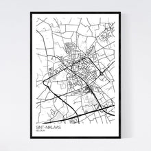 Load image into Gallery viewer, Sint-Niklaas City Map Print