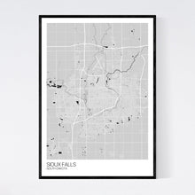 Load image into Gallery viewer, Sioux Falls City Map Print