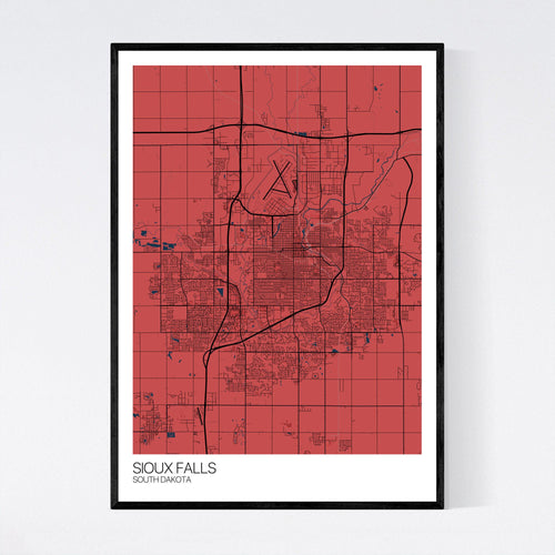Map of Sioux Falls, South Dakota