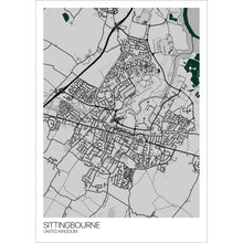 Load image into Gallery viewer, Map of Sittingbourne, United Kingdom