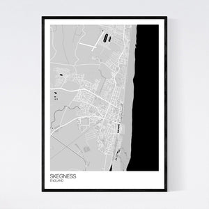 Skegness Town Map Print