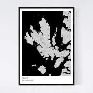 Skye Island Map Print