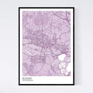 Slough City Map Print