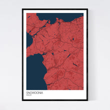 Load image into Gallery viewer, Snowdonia Region Map Print