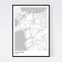 Load image into Gallery viewer, Snowdonia Region Map Print