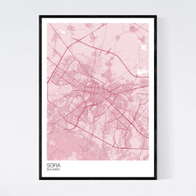 Load image into Gallery viewer, Sofia City Map Print