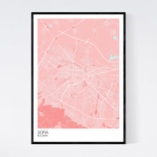 Load image into Gallery viewer, Sofia City Map Print