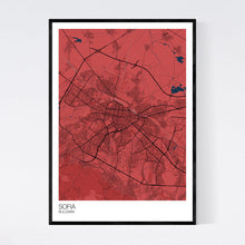 Load image into Gallery viewer, Sofia City Map Print