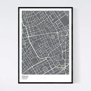 Soho Neighbourhood Map Print