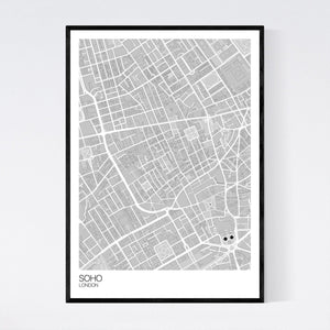 Soho Neighbourhood Map Print
