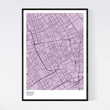 Load image into Gallery viewer, Soho Neighbourhood Map Print