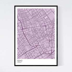 Soho Neighbourhood Map Print
