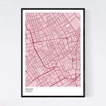 Load image into Gallery viewer, Soho Neighbourhood Map Print