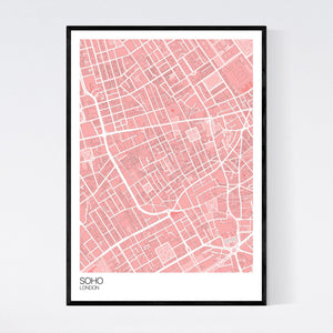 Soho Neighbourhood Map Print