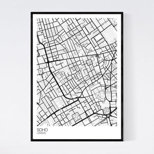 Soho Neighbourhood Map Print