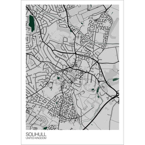 Map of Solihull, United Kingdom