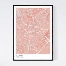 Load image into Gallery viewer, Solihull City Map Print
