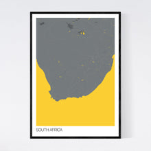 Load image into Gallery viewer, South Africa Country Map Print