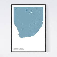 Load image into Gallery viewer, South Africa Country Map Print