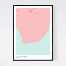 Load image into Gallery viewer, South Africa Country Map Print