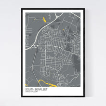 Load image into Gallery viewer, South Benfleet City Map Print