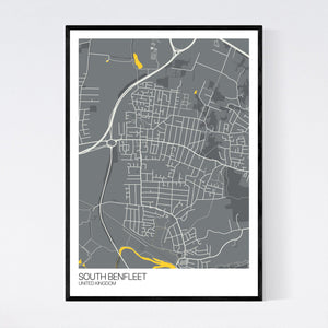 South Benfleet City Map Print