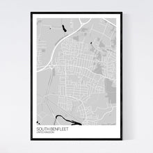 Load image into Gallery viewer, South Benfleet City Map Print