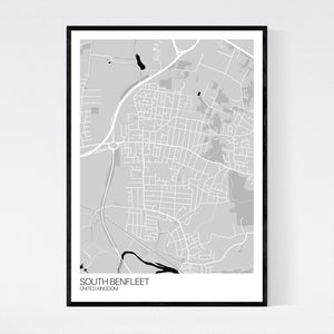 South Benfleet City Map Print