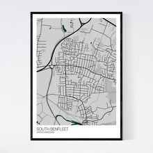 Load image into Gallery viewer, South Benfleet City Map Print