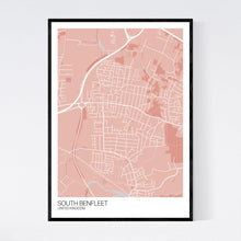 Load image into Gallery viewer, South Benfleet City Map Print