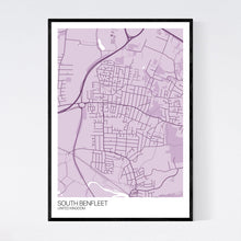 Load image into Gallery viewer, South Benfleet City Map Print