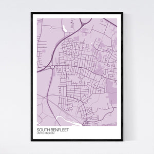 South Benfleet City Map Print