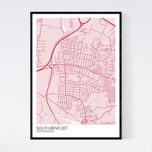 South Benfleet City Map Print