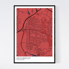 Load image into Gallery viewer, South Benfleet City Map Print