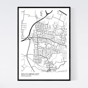 South Benfleet City Map Print