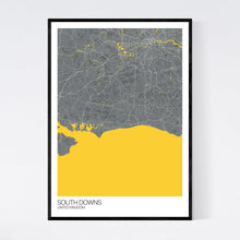 Load image into Gallery viewer, South Downs Region Map Print