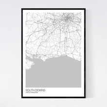 Load image into Gallery viewer, South Downs Region Map Print