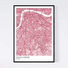 Load image into Gallery viewer, South London Neighbourhood Map Print
