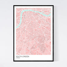 Load image into Gallery viewer, South London Neighbourhood Map Print
